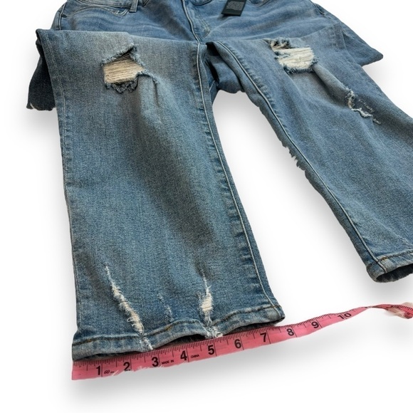 Kut From the Kloth Reese High Rise Fab AB Distressed Straight Ankle Jeans 18 - Picture 11 of 11